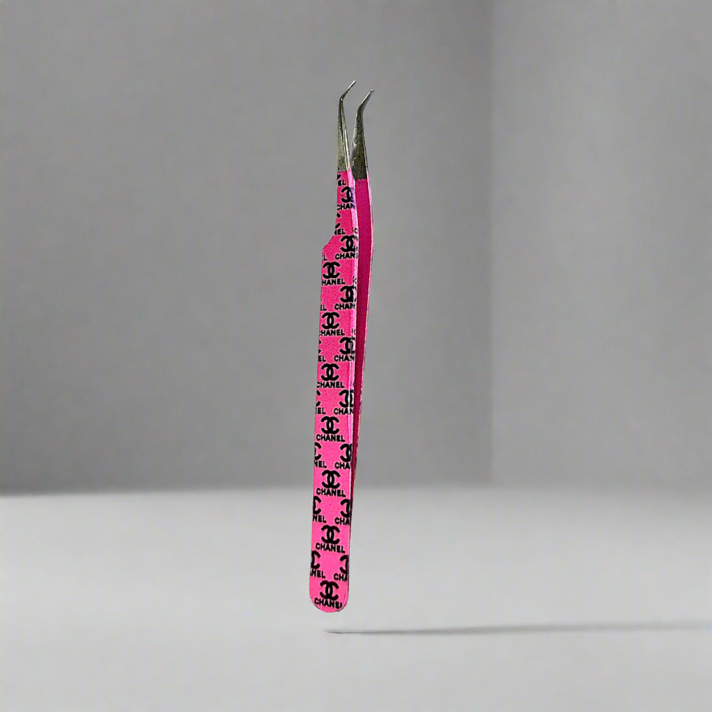 Fiber Grip 45 degree Chane l Tweezer