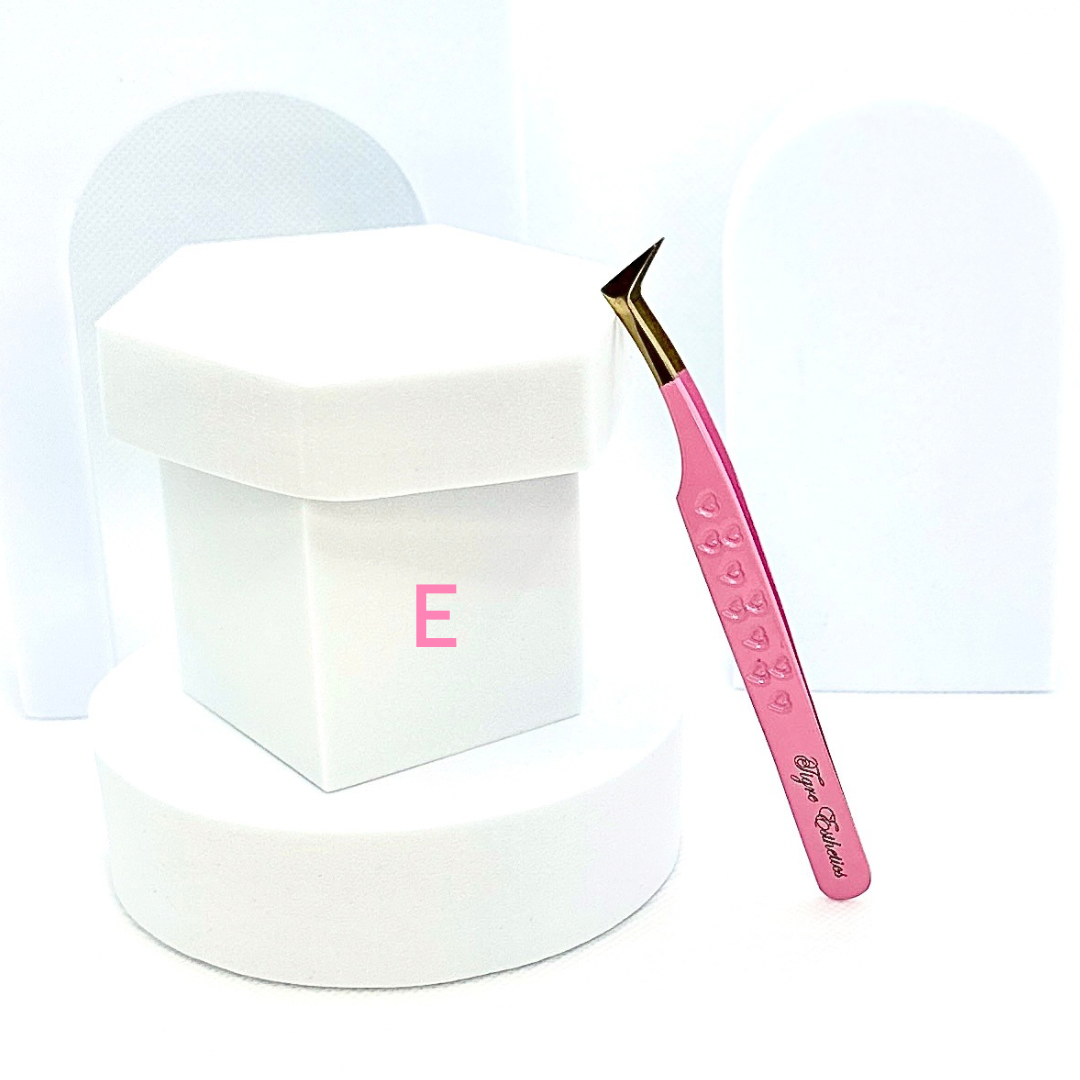 Gold Fiber Tip Tweezers