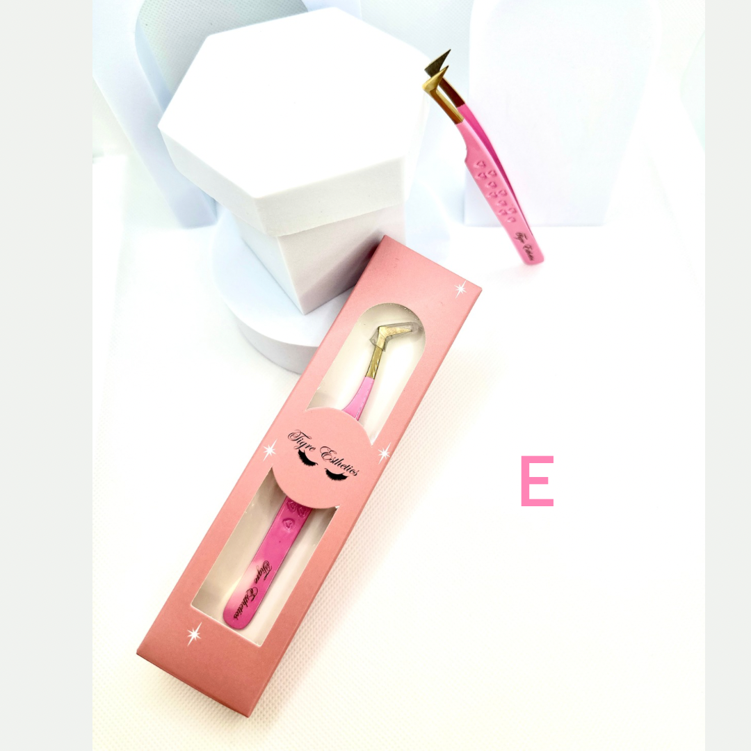 Gold Fiber Tip Tweezers