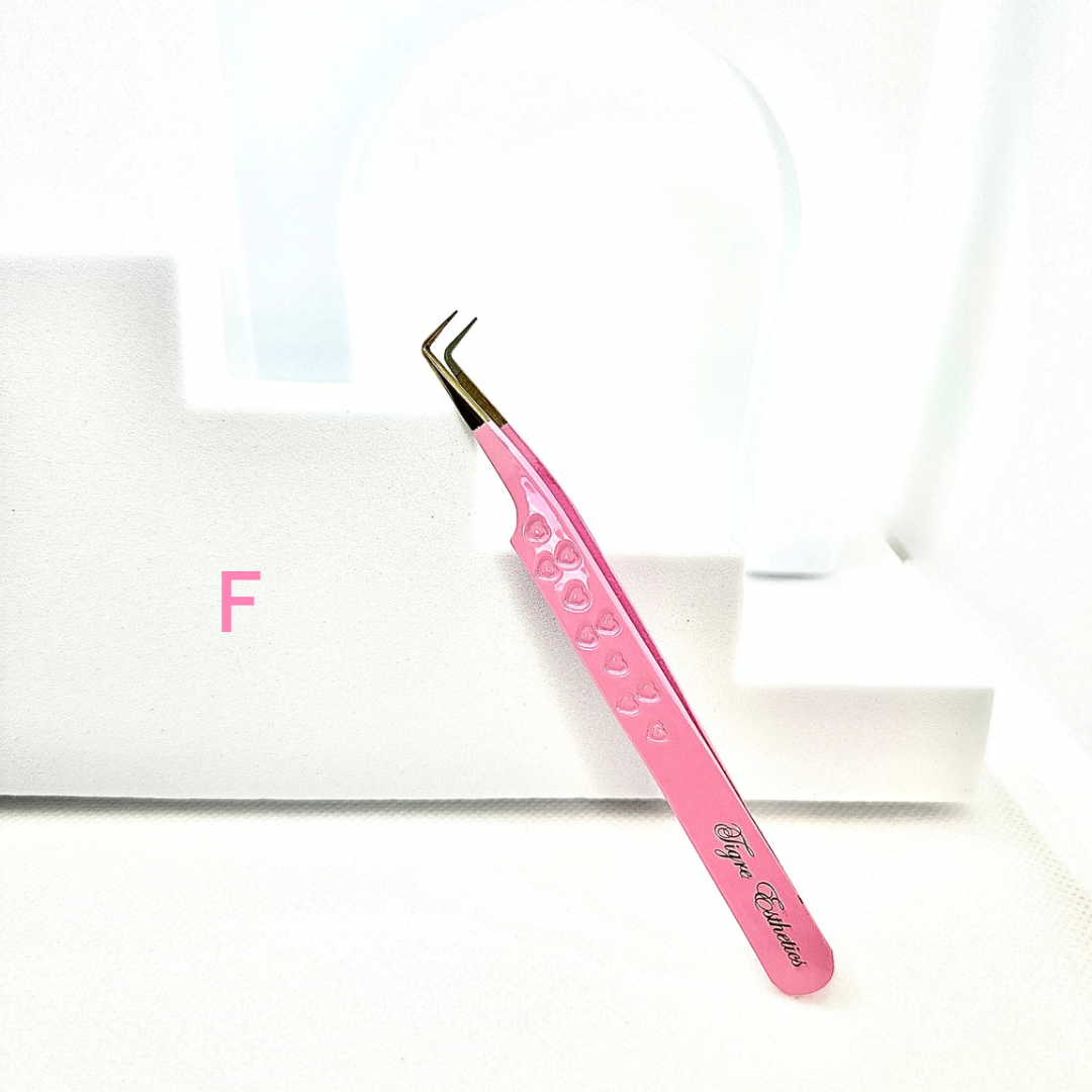 Gold Fiber Tip Tweezers
