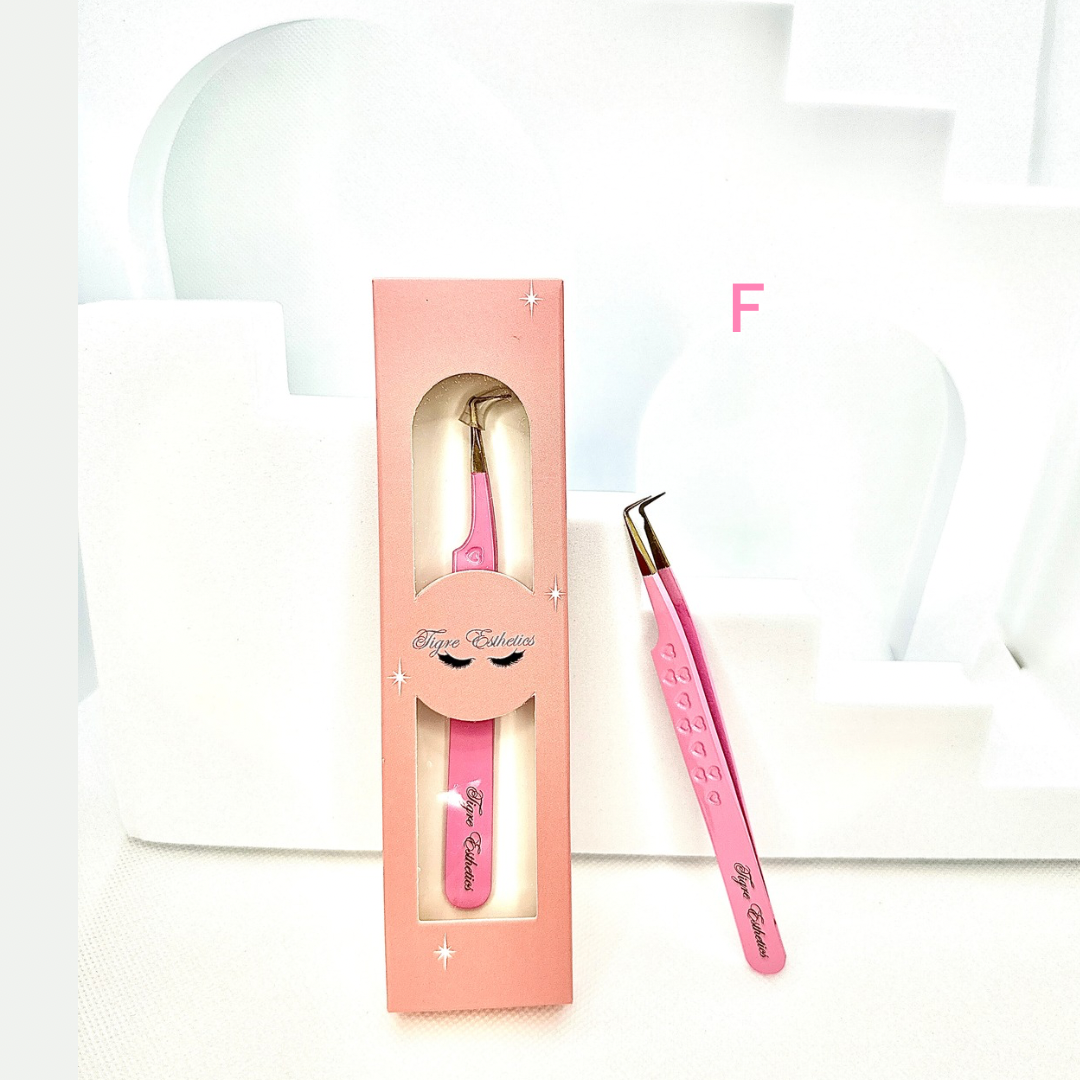 Gold Fiber Tip Tweezers