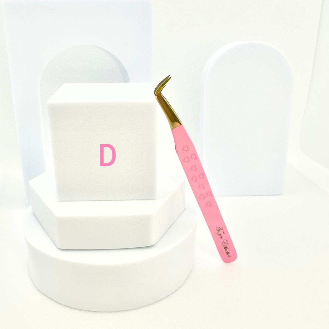 Gold Fiber Tip Tweezers