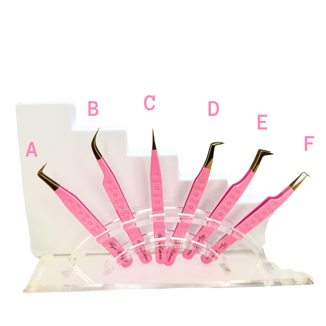 Gold Fiber Tip Tweezers